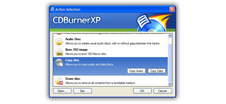 CD Burner XP інтерфейс прогарамми   Дана програма буде не менш зручним варіантом
