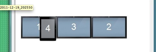 Якщо ж на вашій машині встановлено три монітори, тоді монітор iPad опиниться між крайнім лівим і середнім