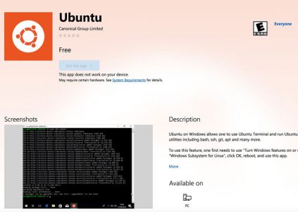 Під час проведення конференції для розробників Build 2017 представники корпорації Microsoft заявили, що Ubuntu з'явиться в Windows Store